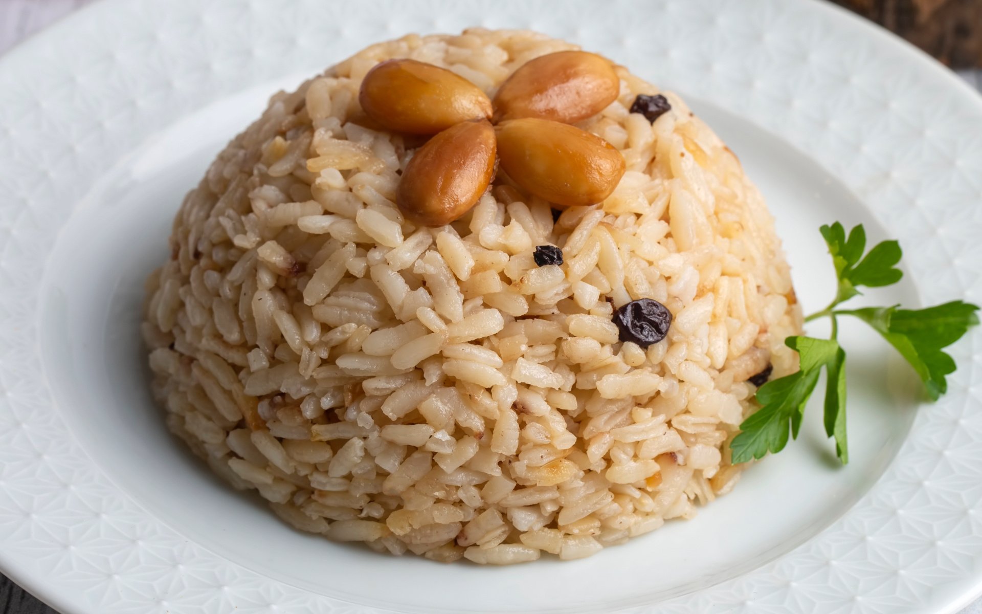 Arroz de almendras cena navideña