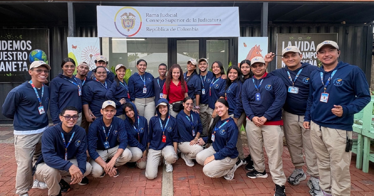 Equipo de recreación en el evento
